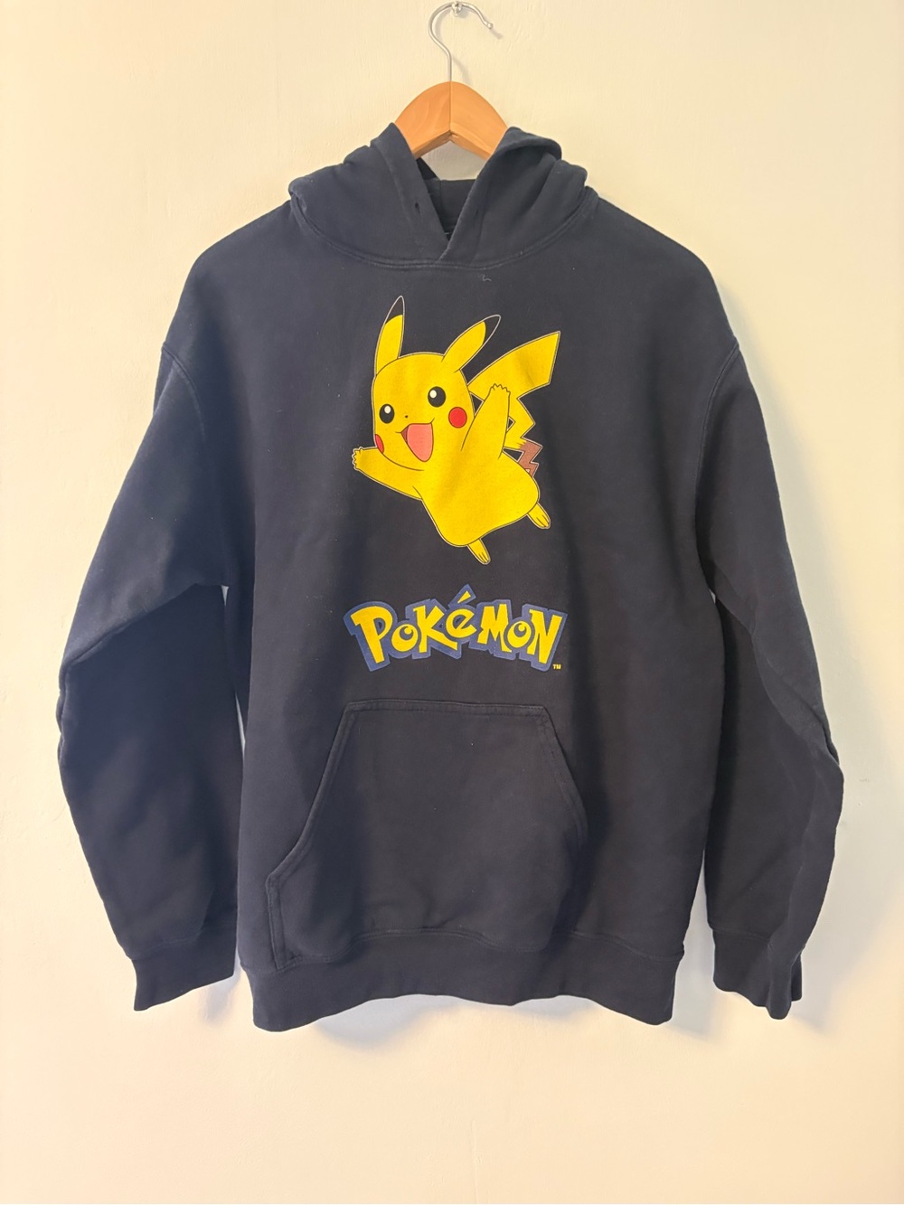 Pokemon Navy Pikachu hoodie Small